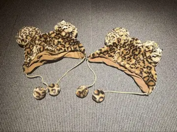레오파드 무늬 디즈니 팬캡 미니 봉제 인형