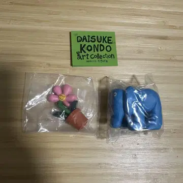 DAISUKE KONDO 아트 컬렉션 마스코트 피규어 꽃 코끼리