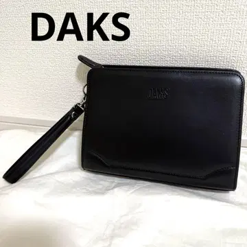 닥스 클러치백 세컨드 백 블랙 가죽