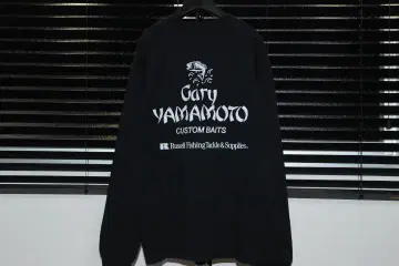 러셀 애슬레틱 x 게리 야마모토 롱T 긴팔 티셔츠 블랙 XL
