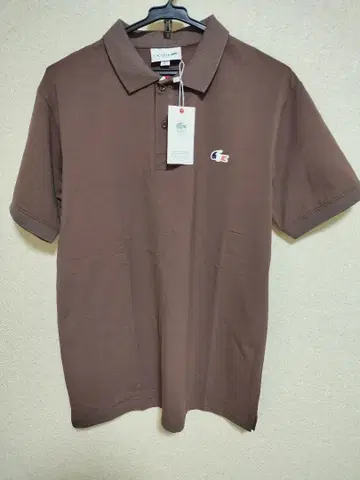 LACOSTE 브라운 피케 셔츠 L 사이즈