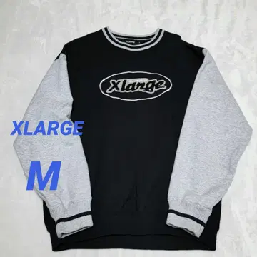 [ 새상품급 ] XLARGE 블랙 그레이 트레이닝복 맨투맨 M