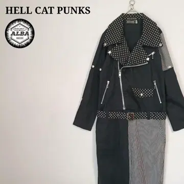 HELLCATPUNKS 헬캣펑크 올인원 도트 무늬 블랙 S