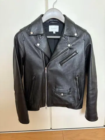 유나이티드 애로우즈 더블 라이더 가죽 자켓 램 가죽 S