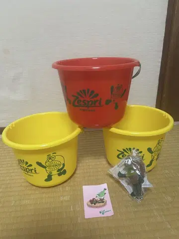 키위 브라더스 그린 피규어 Zespri 버킷 3개 세트
