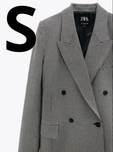 ZARA 완판 체크 무늬 블레이저