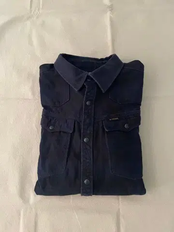 G STAR RAW 네이비 체크 셔츠 웨스턴 스타일