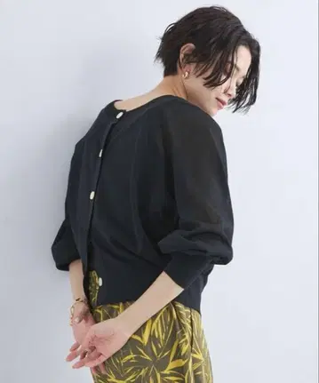 그린라벨 24ss 결론 시리즈 2way 숨김 가디건 블랙