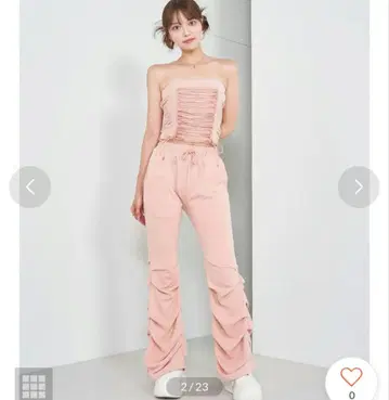다리치 맨투맨 셋업 핑크