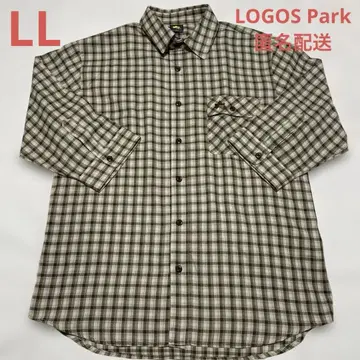 LL LOGOS Park 남성용 셔츠 체크 7부 소매 익명 배송 로고스