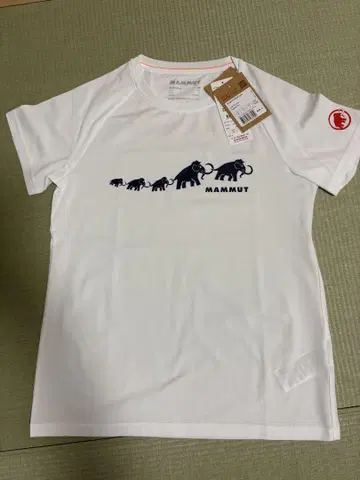 MAMMUT 화이트 T셔츠 s