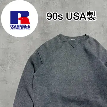 [ 인기 ] 90s USA제 러셀 맨투맨 무지 그레이