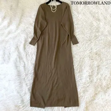 TOMORROWLAND 울 100% 니트 롱 원피스 프리 사이즈