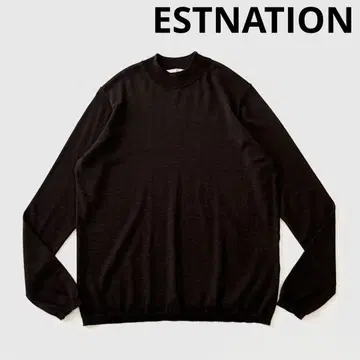 ESTNATION 에스트네이션 모크넥 울 하이 게이지 니트