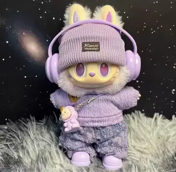 Labubu 라부부 보라색 옷 갈아입기 의류 세트