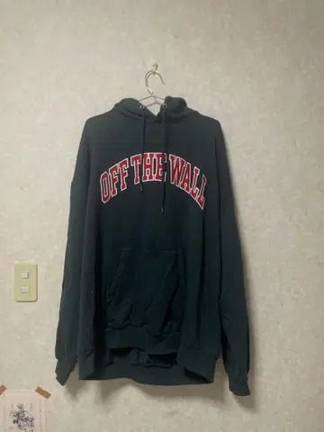 VANS OFF THE WALL 후드티 XL 다크 그린