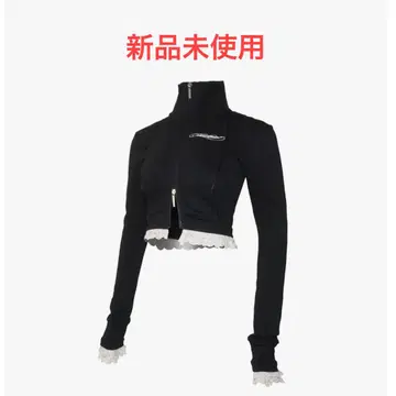 THEREDTHREAD S track jersey jacket lace