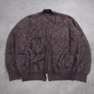 23AW MAATEE&SONS 캐시미어 샤기 가디건 자부통 3
