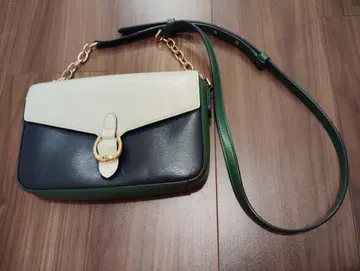 랄프 로렌 숄더백 NAVY&WHITE&GREEN