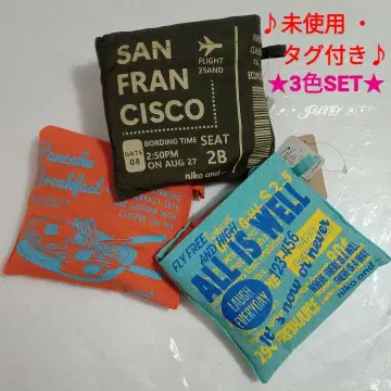 패커블 토트 3종 세트 니코앤드 nico and - 미사용 택 포함