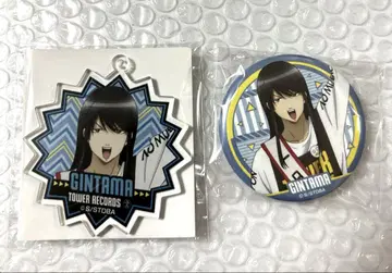 은혼 x TOWER RECORDS 타워 레코드 캔뱃지 아크링 키링