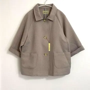 Faneuil 파누르 5부 소매 숏 자켓 코트 모카 브라운