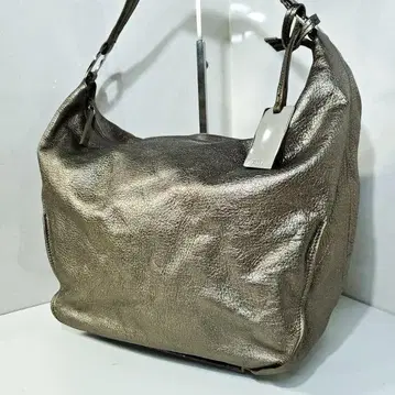 훌라 FURLA 주름 가죽 브론즈 핸드백