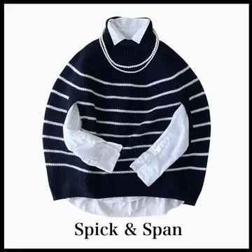 [ 2023AW ] Spick & Span 립 터틀 판초 풀오버 베스트