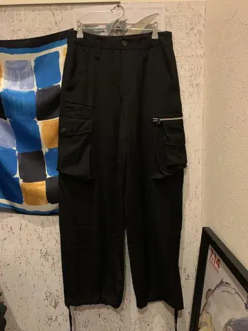 Jean Paul GAULTIER 울 개버딘 카고 팬츠 와이드