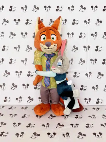 디즈니 스토어 주토피아 닉 & 주디 허그 & 스마일