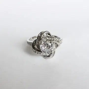 모이사나이트 오픈 반지 S925 메비우스 주얼리 실버 반지