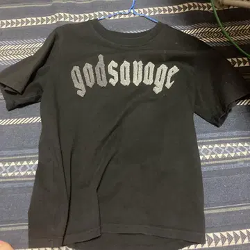 god savage 블랙 T셔츠