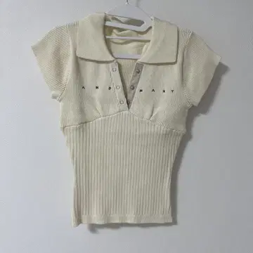 andmary Lindsay 로고 탑 아이보리