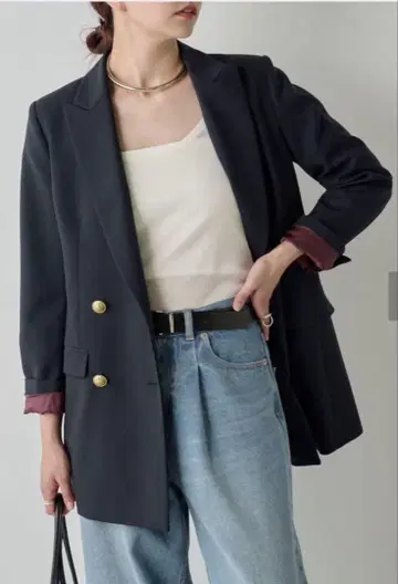 개럴개런트 피크 라펠 자켓 블랙