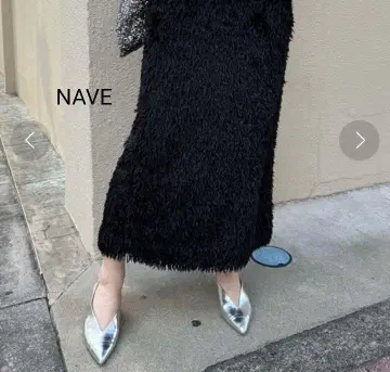 택 포함 새상품 정가 약 20000엔 NAVE 자카드 스커트
