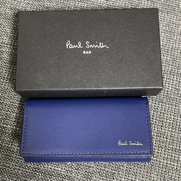 [ 새상품 ] Paul Smith 가죽 키케이스 블루