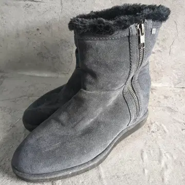 [ WAG ] 와그 ( S ) 블랙 여성용 사이드 지퍼 어그 부츠