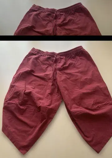 3XL 빨간색 숏팬츠 허리밴딩