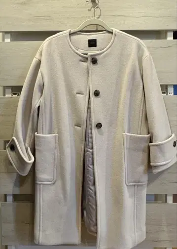 Spick & Span 노카라 자켓 라이트 베이지