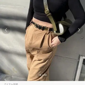 브라운 치노 팬츠 면 100%