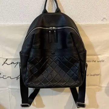 BARCOS 퀼팅 백팩 블랙