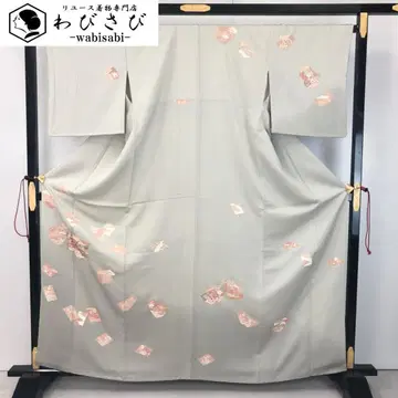 츠케사게 사각 꽃 무늬 금 자수 우노하나색 K-5301