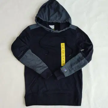 Champion 블랙 후드 부착 후드티 S 남성용 여성용