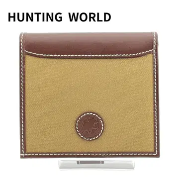 헌팅월드 HUNTING WORLD 3단 폴더형 지갑 브라운 미니