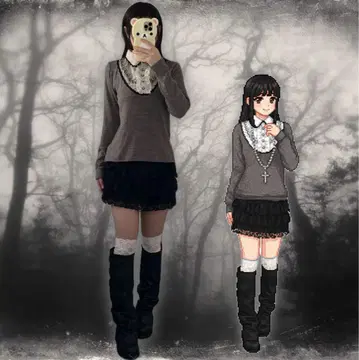 00s 레어 빈티지 다크코어 다크코켓 페어리 그런지