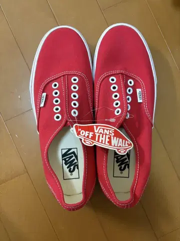 VANS 오센틱 스니커즈 레드