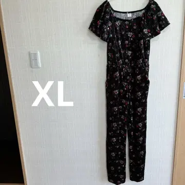 새상품급 꽃무늬 프릴 소매 올인원 XL 13/14