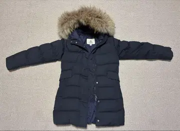 PYRENEX 피레넥스 네이비 다운 자켓 퍼 달린 후드