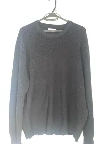 ZARA 다크 그레이 리브 니트 XL