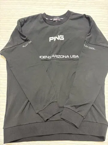 PING 블랙 긴팔 트레이닝복 L